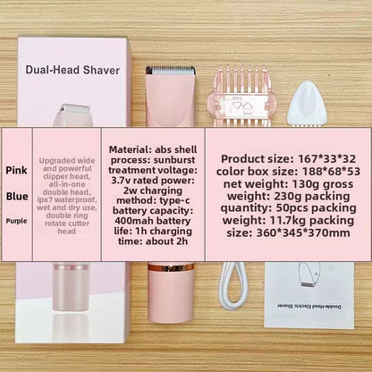 GlowGlide USB Rechargeable Hair Removal Shaver